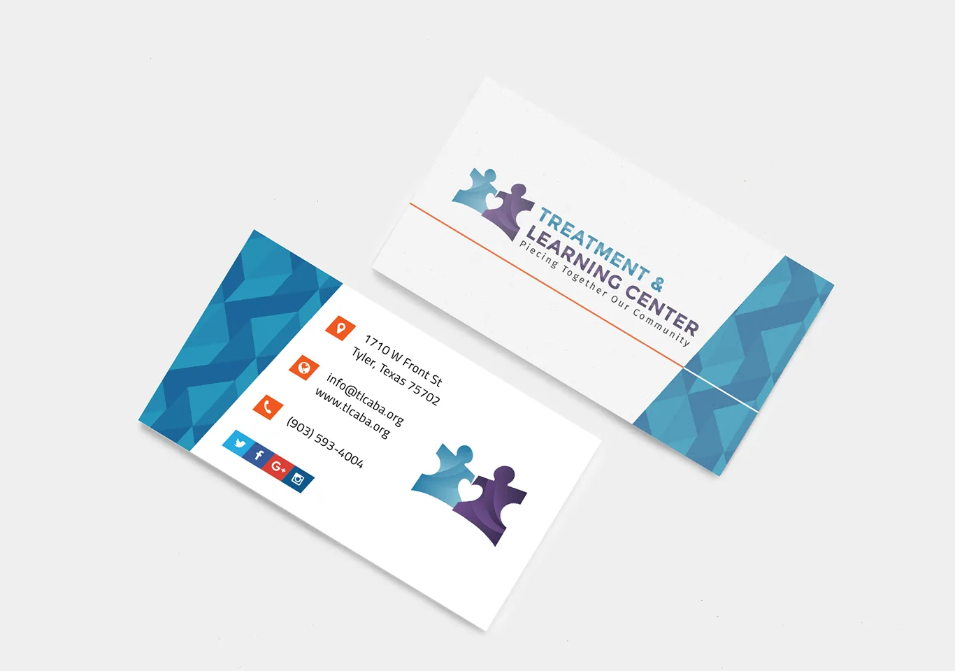 Treatment & Learning Center Business Cards