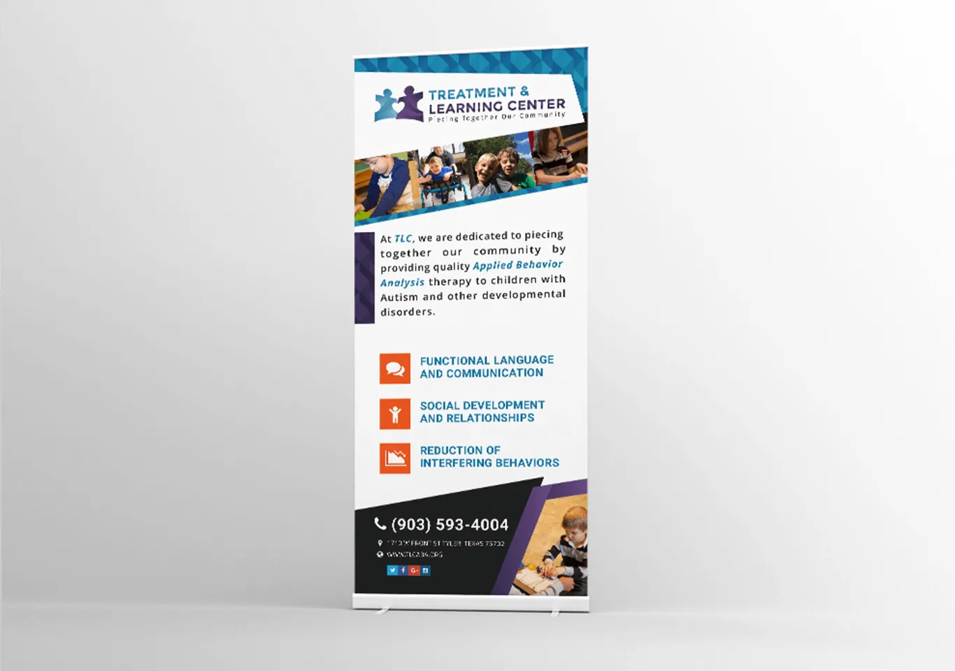 Treatment & Learning Center Retractable Banner