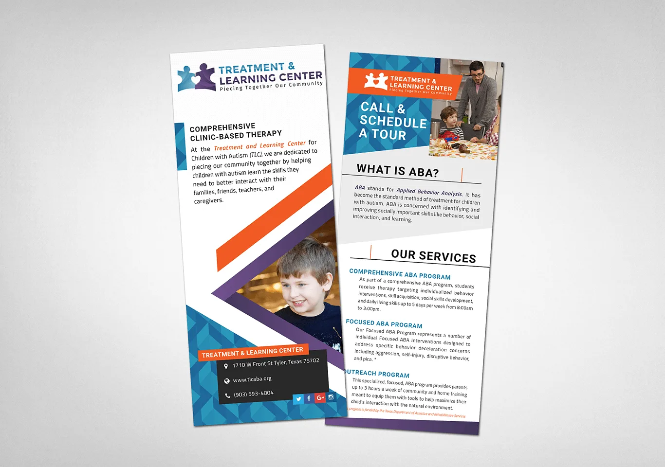Treatment & Learning Center Rack Cards