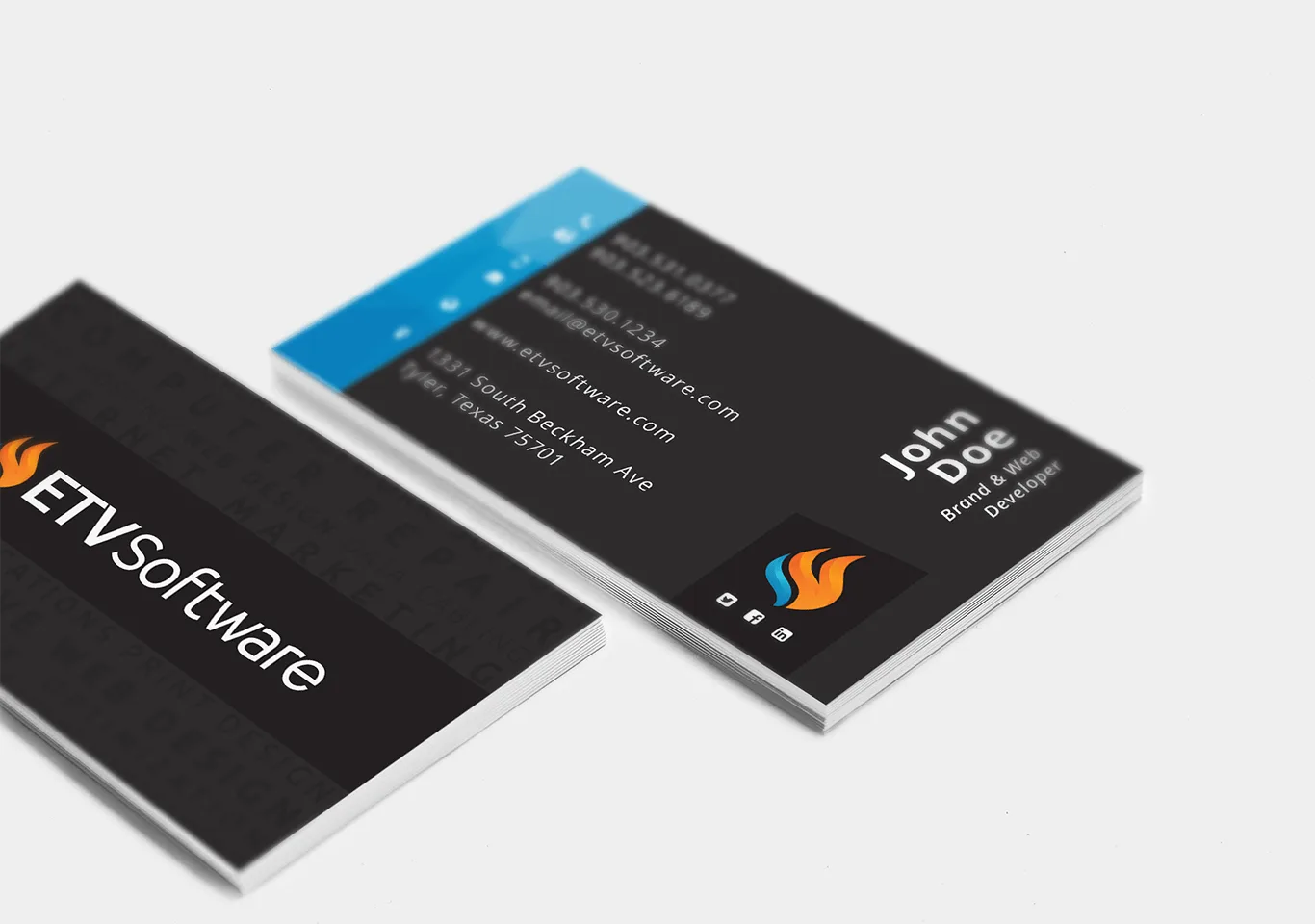 ETV Software Business Cards